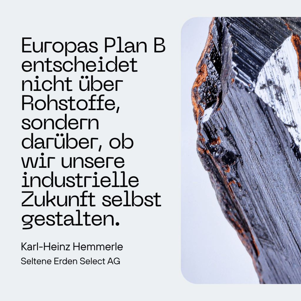 Europas Plan B bei Rohstoffen - Seltene Erden Select AG